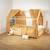 Ciel de lit cabane en gaze de coton duo 360 cm Beige+Blanc+Bleu+Camel+Écru+Gris+Marron+Pêche+Rose+Terracotta+Vert 17 - vertbaudet enfant 