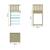 Plateforme avec échelle skywood bois h150cm Marron - bleu - vert 4 - vertbaudet enfant 