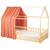 Ciel de lit cabane en gaze de coton solo 360 cm Beige+Blanc+Bleu+Camel+Écru+Gris+Imprimé coeurs+Marron+Pêche+Rose+Terracotta+Vert de gris 43 - vertbaudet enfant 
