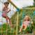 Filet à grimper et balançoire skywood bois fsc® Marron - bleu - vert 2 - vertbaudet enfant 