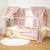 Ciel de lit cabane en gaze de coton duo 360 cm Beige+Blanc+Bleu+Camel+Écru+Gris+Marron+Pêche+Rose+Terracotta+Vert 42 - vertbaudet enfant 