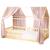 Ciel de lit cabane en gaze de coton duo 390 cm Beige+Blanc+Bleu+Camel+Écru+Gris+Marron+Pêche+Rose+Terracotta+Vert 43 - vertbaudet enfant 