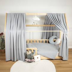 Linge de maison et décoration-Décoration-Ciel de lit cabane en gaze de coton solo 390 cm
