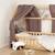 Ciel de lit cabane en gaze de coton solo 330 cm Beige+Blanc+Bleu+Camel+Écru+Gris+Imprimé coeurs+Marron+Pêche+Rose+Terracotta+Vert de gris 31 - vertbaudet enfant 