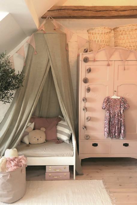 Ciel de lit vert olive Vert 1 - vertbaudet enfant 
