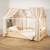 Ciel de lit cabane en gaze de coton duo 390 cm Beige+Blanc+Bleu+Camel+Écru+Gris+Marron+Pêche+Rose+Terracotta+Vert 1 - vertbaudet enfant 
