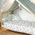 Ciel de lit cabane toile en gaze de coton jeanne 420 x 130 cm Beige+Blanc+Bleu+Camel+Écru+Gris clair+Marron+Rose+Terracotta+Vert de gris 32 - vertbaudet enfant 