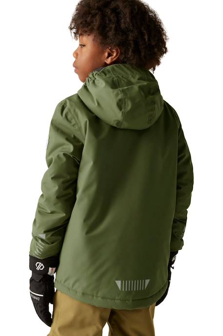 Blouson de ski impose v Noir / gris foncé+Olive 6 - vertbaudet enfant 