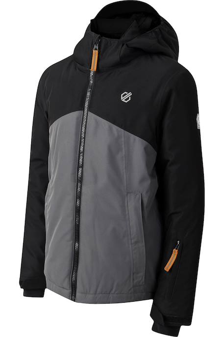 Blouson de ski impose v Noir / gris foncé+Olive 3 - vertbaudet enfant 