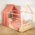 Ciel de lit cabane en gaze de coton solo 330 cm Beige+Blanc+Bleu+Camel+Écru+Gris+Imprimé coeurs+Marron+Pêche+Rose+Terracotta+Vert de gris 42 - vertbaudet enfant 
