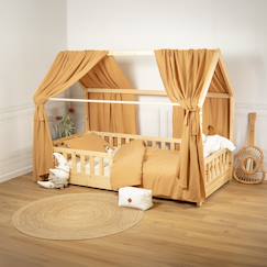 Linge de maison et décoration-Décoration-Ciel de lit cabane en gaze de coton duo 420 cm