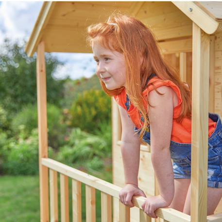 Maisonnette cabane sur pilotis colline bois fsc® Marron 4 - vertbaudet enfant 