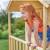 Maisonnette cabane sur pilotis colline bois fsc® Marron 4 - vertbaudet enfant 