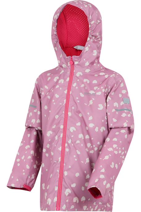 Veste imperméable lever ii Lilas / vanille clair / bordeaux 3 - vertbaudet enfant 