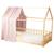 Ciel de lit cabane en gaze de coton solo 390 cm Beige+Blanc+Bleu+Camel+Écru+Gris+Imprimé coeurs+Marron+Pêche+Rose+Terracotta+Vert de gris 40 - vertbaudet enfant 