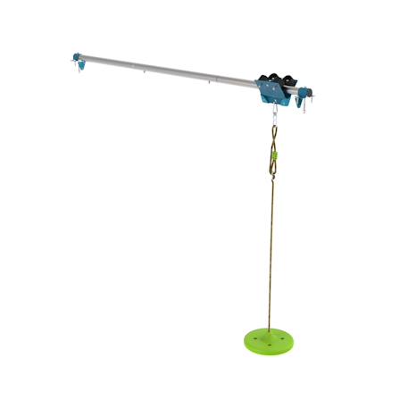 Filet à grimper et tyrolienne skywood bois fsc® Marron - bleu - vert 1 - vertbaudet enfant 
