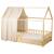 Ciel de lit cabane en gaze de coton solo 420 cm Beige+Blanc+Bleu+Camel+Écru+Gris+Imprimé coeurs+Marron+Pêche+Rose+Terracotta+Vert de gris 2 - vertbaudet enfant 