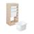 Meuble de rangement enfant 4 bacs de rangement, 41,5 x 30 x 89cm (lot de 2) Blanc+Naturel 11 - vertbaudet enfant 