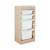 Meuble de rangement enfant 4 bacs de rangement, 41,5 x 30 x 89cm (lot de 2) Blanc+Naturel 9 - vertbaudet enfant 