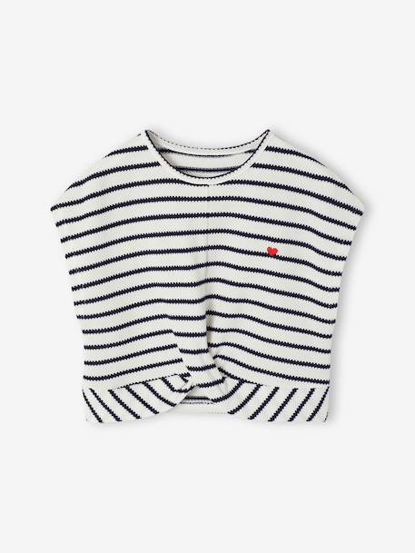 Ensemble fille t-shirt short en maille fantaisie écru+rose 3 - vertbaudet enfant 