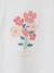 Tee-shirt fille motif romantique manches courtes à volant écru+marine+rose+vert sauge 3 - vertbaudet enfant 