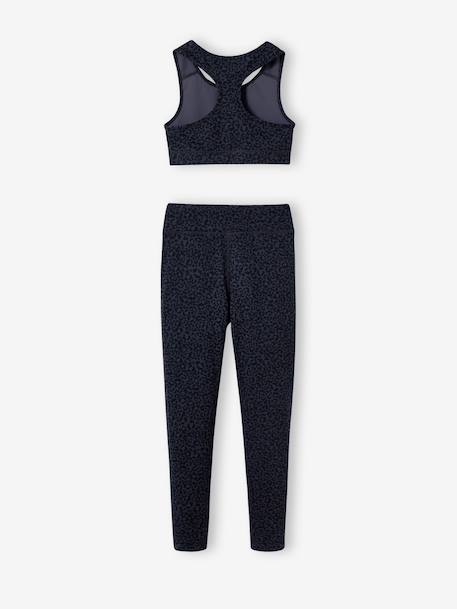 Ensemble fille brassière legging anthracite 3 - vertbaudet enfant 
