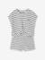 Ensemble fille t-shirt short en maille fantaisie écru+rose 2 - vertbaudet enfant 