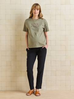 Vêtements de grossesse-Pantalon grossesse gaze coton