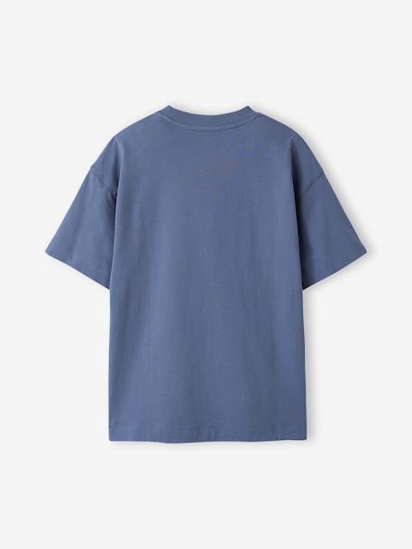 Lot 2 T-shirt manches courtes bleu grisé 7 - vertbaudet enfant 