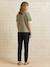 Pantalon grossesse gaze coton noir 3 - vertbaudet enfant 