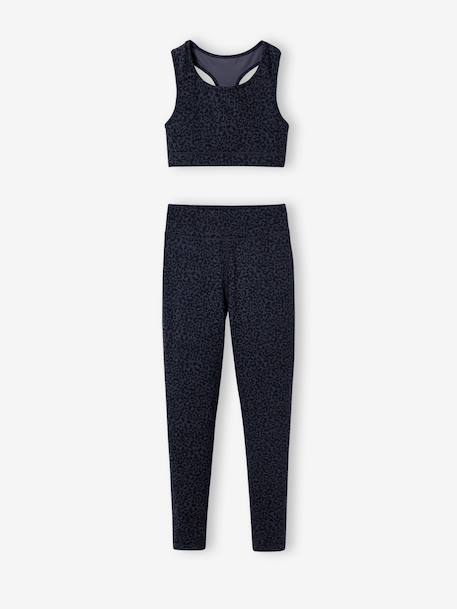 Ensemble fille brassière legging anthracite 5 - vertbaudet enfant 