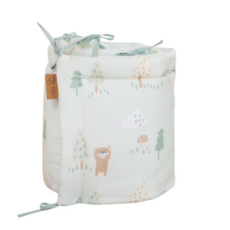 Tour de lit en coton doux woodland buddies Vert pastel 4 - vertbaudet enfant 