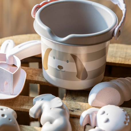 Set de jeux de plage avec seau et accessoires Beige 6 - vertbaudet enfant 