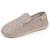 Chaussons charentaises velours semelle ergonomique mousse à mémoire forme Gris chiné+Léopard beige 7 - vertbaudet enfant 