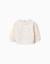 Sweat en coton à fleurs et broderie anglaise Blanc 1 - vertbaudet enfant 