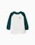 Sweat avec imprimé zy sur la poitrine Bleu foncé+Vert foncé 4 - vertbaudet enfant 