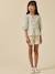 Blouse rayée en seersucker fille Rayure verte 5 - vertbaudet enfant 