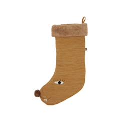 Linge de maison et décoration-Décoration-Chaussette noël en coton