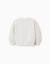 Sweat en coton à motif floral Blanc 2 - vertbaudet enfant 