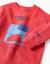 Sweat en coton avec imprimé creative boss Rouge+Vert 3 - vertbaudet enfant 