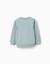 Sweat en coton avec n en relief Vert clair 2 - vertbaudet enfant 