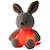 Peluche veilleuse lapin douce pour bébé Ecru, marron 3 - vertbaudet enfant 