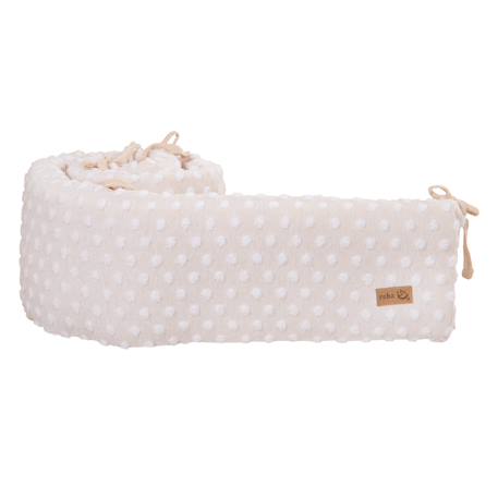 Tour de lit en coton bio frosty almond Beige amande 4 - vertbaudet enfant 