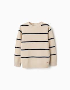 -Pull en coton rayé