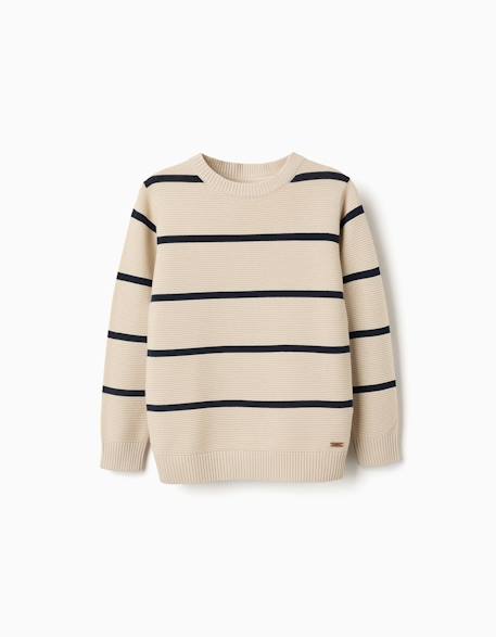 Garçon-Pull, gilet, sweat-Pull en coton rayé