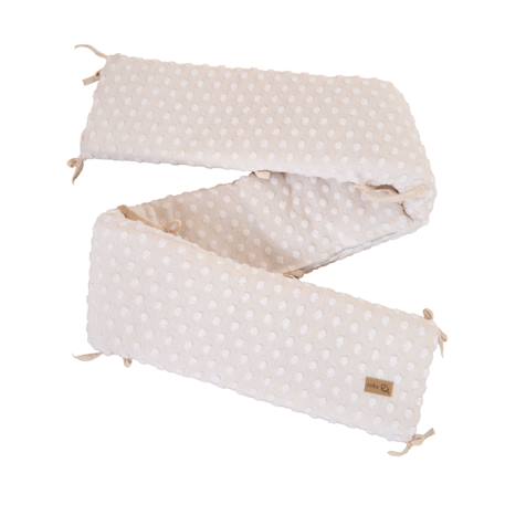 Tour de lit en coton bio frosty almond Beige amande 1 - vertbaudet enfant 