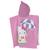 Cape de bain imprimée 100% coton, hello kitty milkshake Rose 2 - vertbaudet enfant 