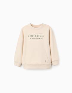 -Sweat en coton avec imprimé work of art