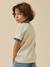 T-shirt imprimé garçon - coton biologique Ecru+Menthe 4 - vertbaudet enfant 