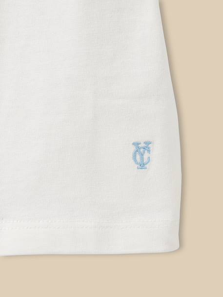 T-shirt tunisien bébé - coton biologique Ecru 2 - vertbaudet enfant 